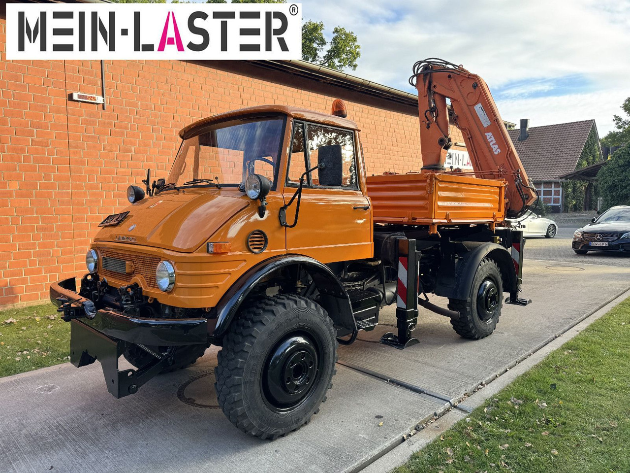 Unimog U 1100 Atlas AK 3006 nur 14.215 km-1. Hand - Kamion sa dizalicom, Kamion sa tovarnim sandukom: slika 2 Unimog U 1100 Atlas AK 3006 nur 14.215 km-1. Hand - Kamion sa dizalicom, Kamion sa tovarnim sandukom: slika 2