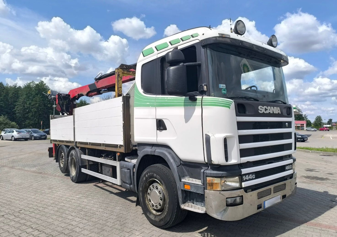 SCANIA 144.460 - Kamion sa tovarnim sandukom, Kamion sa dizalicom: slika 1 SCANIA 144.460 - Kamion sa tovarnim sandukom, Kamion sa dizalicom: slika 1