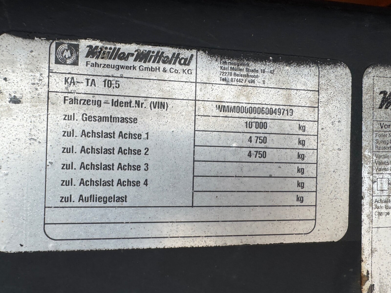 KA-TA 10.5C KA-TA 10.5C, Ex-Stadtverwaltung - Prikolica istovarivača: slika 2 KA-TA 10.5C KA-TA 10.5C, Ex-Stadtverwaltung - Prikolica istovarivača: slika 2