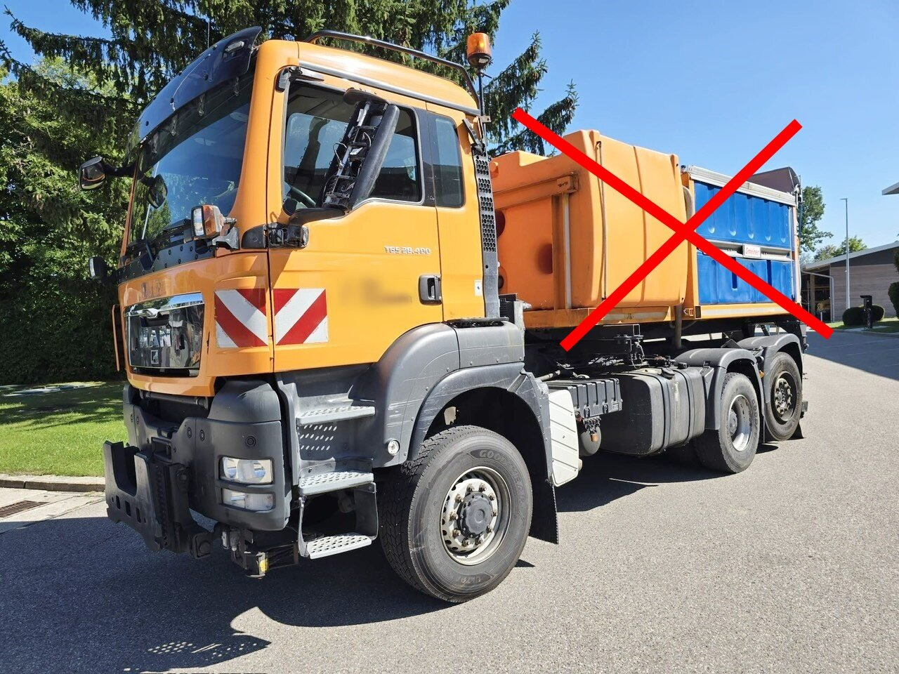 MAN TGS 28.400 6x4-4 BL TGS 28.400 6x4-4 BL, EEV, Lenk-/Liftachse, Wechselsystem - Istovarivač: slika 1 MAN TGS 28.400 6x4-4 BL TGS 28.400 6x4-4 BL, EEV, Lenk-/Liftachse, Wechselsystem - Istovarivač: slika 1