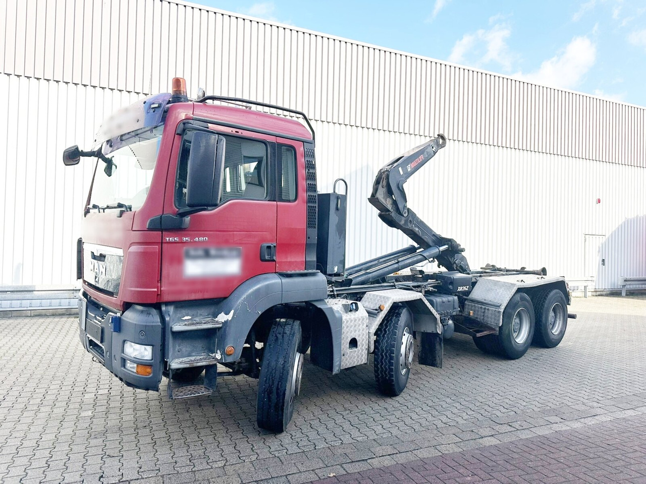 MAN TGS 35.480 8X4 BL TGS 35.400 8x4 BL, Schub-Knick bis 6,5m Container - Kamion sa hidrauličnom kukom: slika 1 MAN TGS 35.480 8X4 BL TGS 35.400 8x4 BL, Schub-Knick bis 6,5m Container - Kamion sa hidrauličnom kukom: slika 1