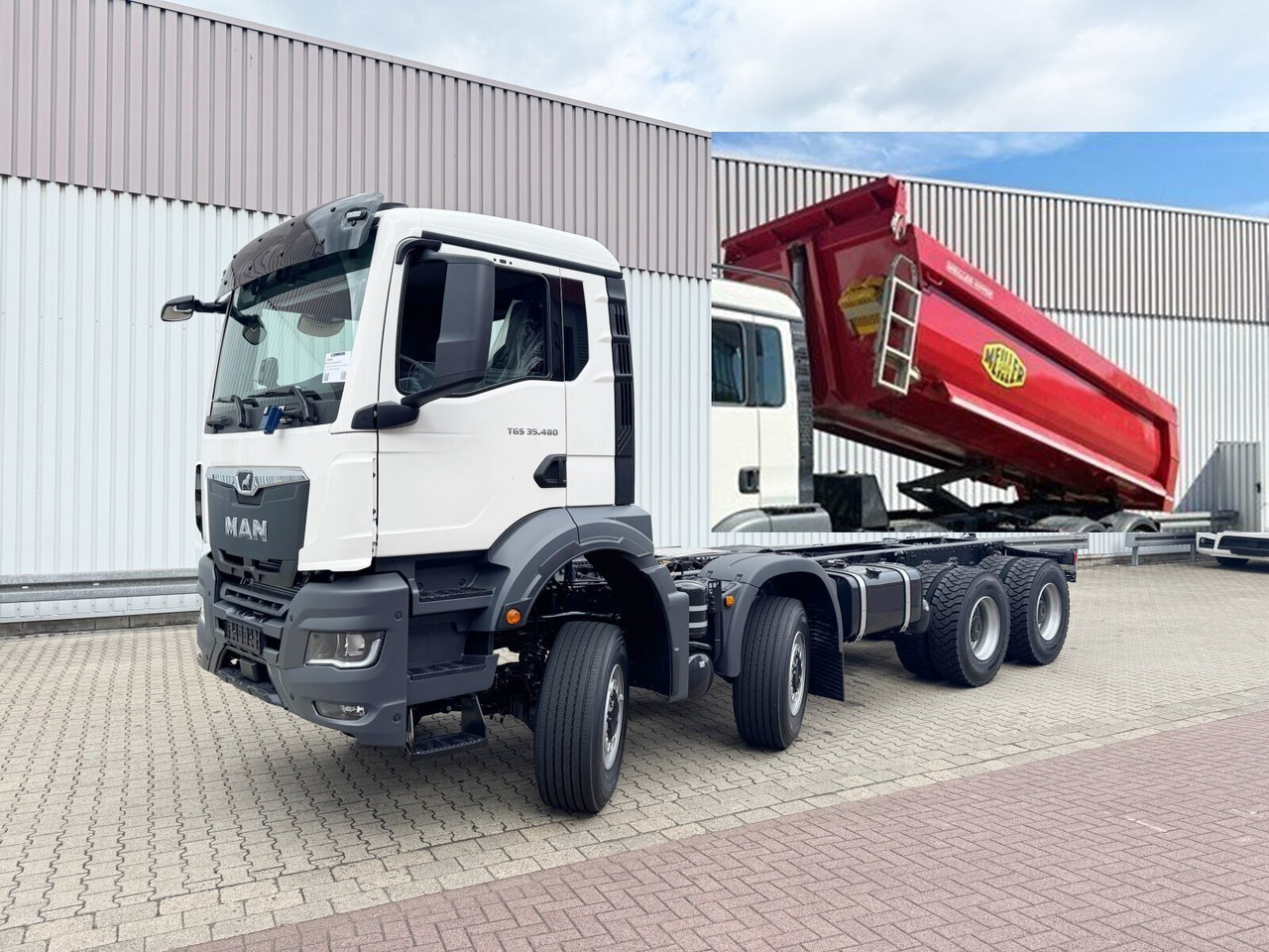 MAN TGS 35.480 8x8 BB CH TGS 35.480 8x8 BB CH, Meiller Stahlmulde 18m³ - Kiper: slika 1 MAN TGS 35.480 8x8 BB CH TGS 35.480 8x8 BB CH, Meiller Stahlmulde 18m³ - Kiper: slika 1