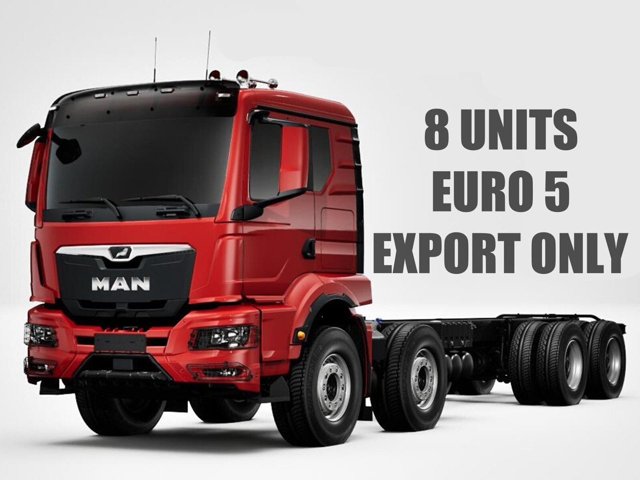MAN TGS 41.480 8x4 BB CH TGS 41.480 8x4 BB CH, MEHRFACH VORHANDEN! - Kamion sa golom šasijom i zatvorenom kabinom: slika 1 MAN TGS 41.480 8x4 BB CH TGS 41.480 8x4 BB CH, MEHRFACH VORHANDEN! - Kamion sa golom šasijom i zatvorenom kabinom: slika 1