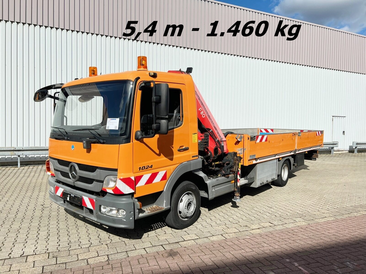 Mercedes-Benz Atego 1024 L 4x2 Atego 1024 L 4x2 mit Kran Fassi F80A.0.21 - Kamion sa dizalicom, Kamion sa tovarnim sandukom: slika 1 Mercedes-Benz Atego 1024 L 4x2 Atego 1024 L 4x2 mit Kran Fassi F80A.0.21 - Kamion sa dizalicom, Kamion sa tovarnim sandukom: slika 1