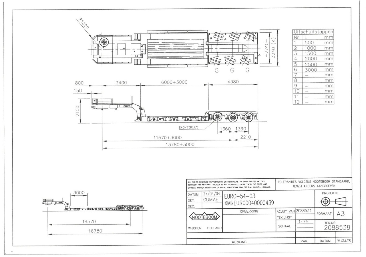 Lizing Nooteboom Euro-54-03 Euro-54-03, Schwanenhals abfahrbar, Hydr. Zwangsgelenkt Nooteboom Euro-54-03 Euro-54-03, Schwanenhals abfahrbar, Hydr. Zwangsgelenkt: slika 15