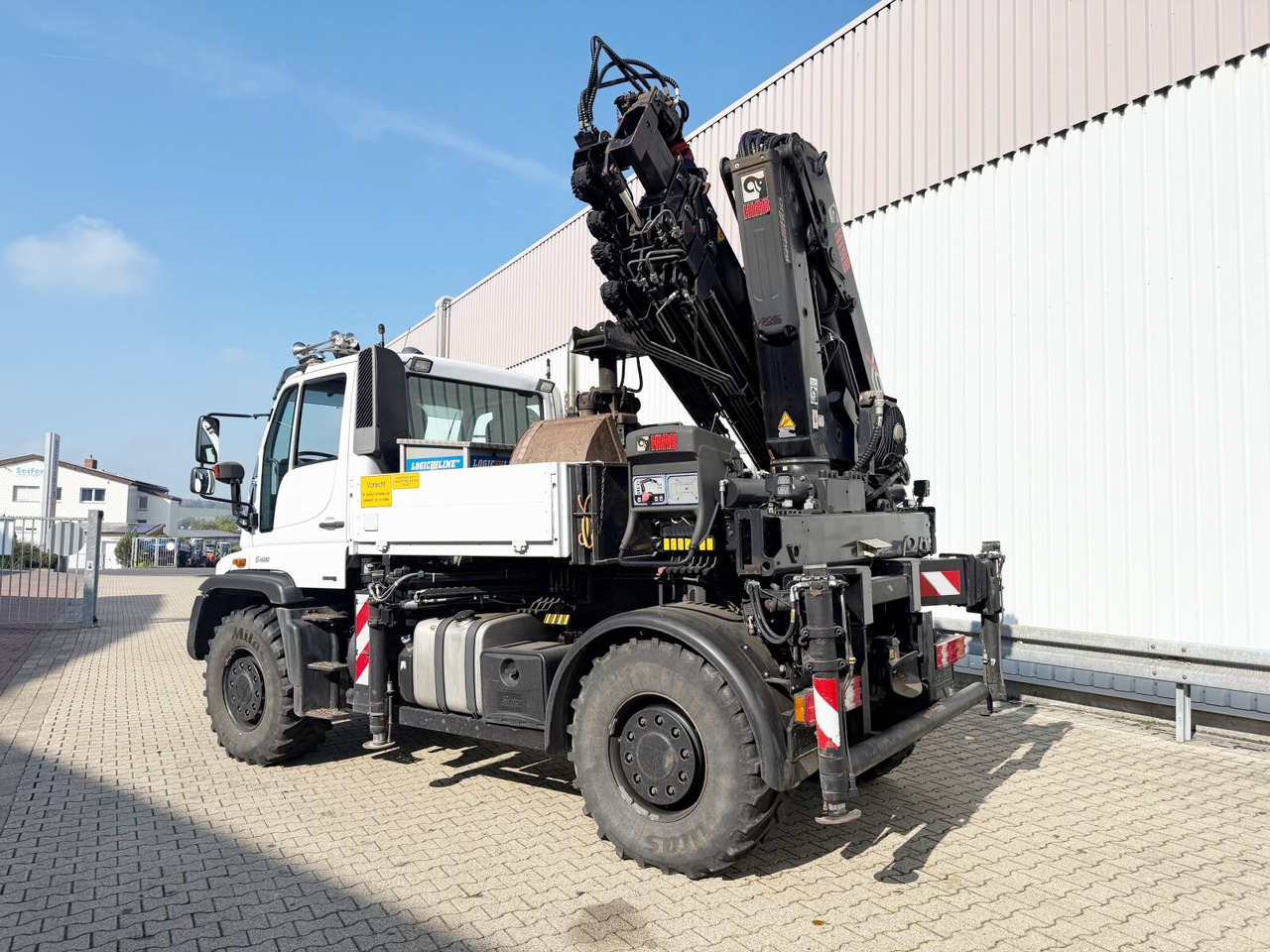 Unimog U400 4x4 U400 4x4, Frontzapfwelle, Heckkran Hiab XS 144-E4 HiDuo, Seilwinde, Funk - Autodizalica: slika 2 Unimog U400 4x4 U400 4x4, Frontzapfwelle, Heckkran Hiab XS 144-E4 HiDuo, Seilwinde, Funk - Autodizalica: slika 2