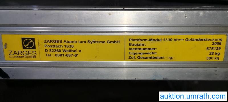Posten Konvolut Zarges Plattform Laufsteg Bühne Überstieg Gehsteig Sockel Treppen Aluminium hochwertig - Гаражна опрема: slika 4 Posten Konvolut Zarges Plattform Laufsteg Bühne Überstieg Gehsteig Sockel Treppen Aluminium hochwertig - Гаражна опрема: slika 4