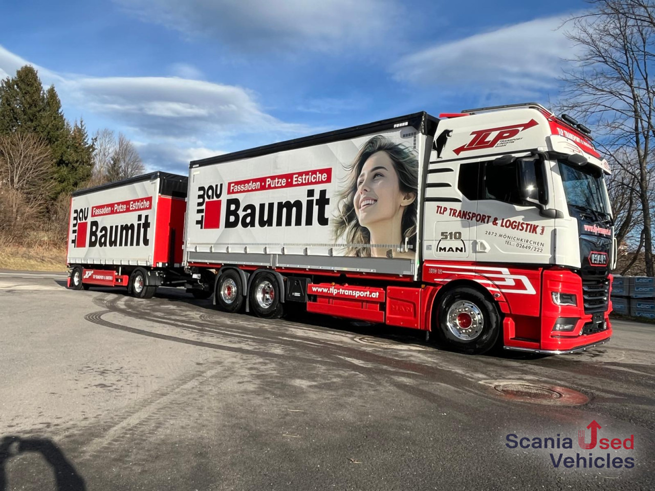 MAN TGX 26.510 6x2-4 LL Pritsche + Anhänger - Kamion sa ceradom: slika 2 MAN TGX 26.510 6x2-4 LL Pritsche + Anhänger - Kamion sa ceradom: slika 2