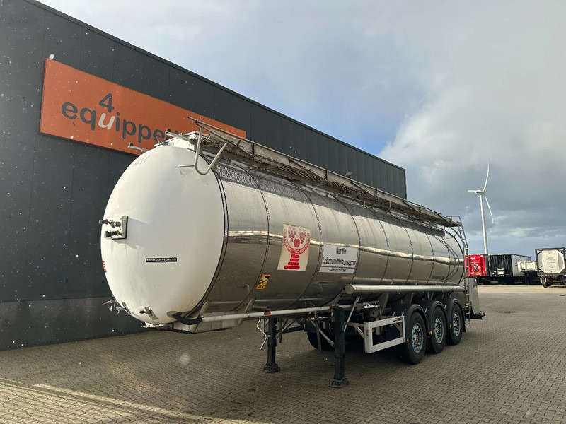 Feldbinder LEBENSMITTEL / LEVENSMIDDELEN FOOD / 33.500L / 3-COMP / PUMPE / INOX / NL-trailer / APK: 07-2026 - Poluprikolica cisterna: slika 1 Feldbinder LEBENSMITTEL / LEVENSMIDDELEN FOOD / 33.500L / 3-COMP / PUMPE / INOX / NL-trailer / APK: 07-2026 - Poluprikolica cisterna: slika 1