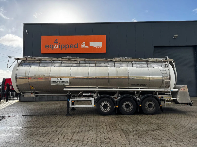 Feldbinder LEBENSMITTEL / LEVENSMIDDELEN FOOD / 33.500L / 3-COMP / PUMPE / NL-trailer / APK: 05-2026 - Poluprikolica cisterna: slika 3 Feldbinder LEBENSMITTEL / LEVENSMIDDELEN FOOD / 33.500L / 3-COMP / PUMPE / NL-trailer / APK: 05-2026 - Poluprikolica cisterna: slika 3