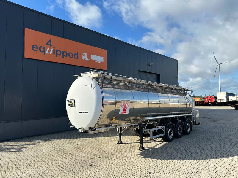 Feldbinder LEBENSMITTEL / LEVENSMIDDELEN FOOD / 33.500L / 3-COMP / PUMPE / NL-trailer / APK: 10-2026 - Poluprikolica cisterna: slika 1 Feldbinder LEBENSMITTEL / LEVENSMIDDELEN FOOD / 33.500L / 3-COMP / PUMPE / NL-trailer / APK: 10-2026 - Poluprikolica cisterna: slika 1