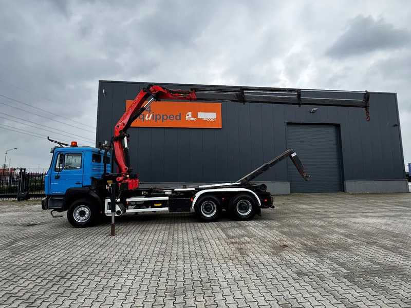 MAN FE 410A, 6x4, EURO 2, Palfinger PK17000 Crane + VDL HOOK, full spring, manual gearbox, MOT 9/2025 - Kamion sa hidrauličnom kukom, Kamion sa dizalicom: slika 1 MAN FE 410A, 6x4, EURO 2, Palfinger PK17000 Crane + VDL HOOK, full spring, manual gearbox, MOT 9/2025 - Kamion sa hidrauličnom kukom, Kamion sa dizalicom: slika 1