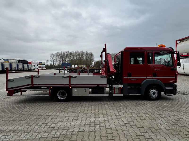 Kamion sa dizalicom MAN TGL 8.180 crew cab (DOKA), HMF535 K3 crane, 283 running hours only, 211.164 KM, ramps, EURO-6, TOP,-condition: slika 12
