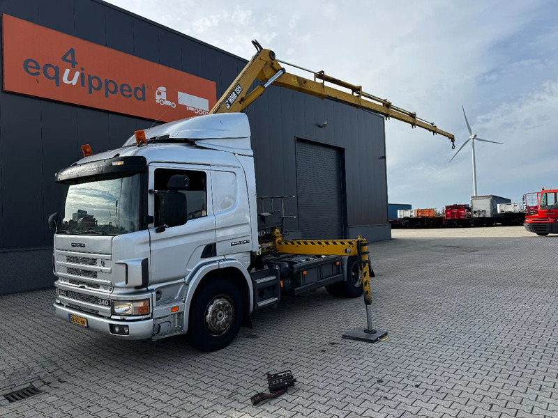 Scania P114-340 + HIAB 19-5 crane + remote / Euro-3 / 3 pedals / NL-truck / APK: 12-2025 - Kamion sa dizalicom: slika 1 Scania P114-340 + HIAB 19-5 crane + remote / Euro-3 / 3 pedals / NL-truck / APK: 12-2025 - Kamion sa dizalicom: slika 1