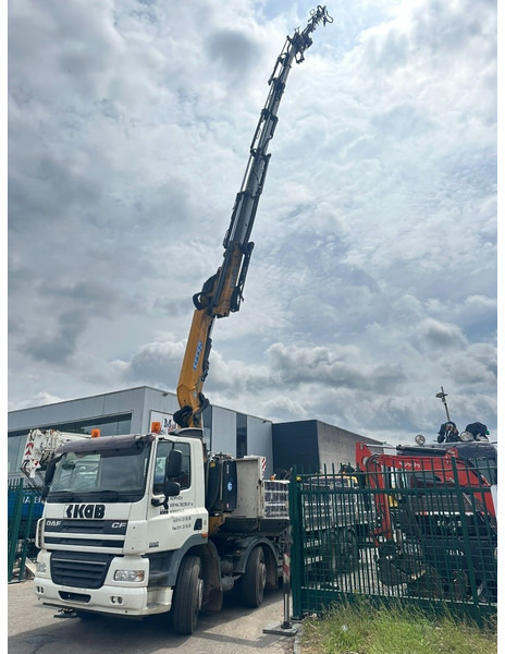 Kamion sa dizalicom DAF CF 85.360 8x2 + CRANE (25m!) EFFER 305 6S + JIB 4S + ROTATOR - PLATORM 7m60 - LIFT + STEERING AXLE - EURO 5 - BE: slika 10