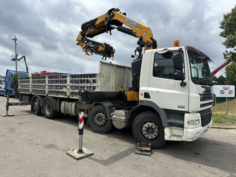 DAF CF 85.360 8x2 + KRAN (25m!) EFFER 305 6S + JIB 4S + ROTATOR - PLATORM 7m60 - LIFT + STEERING AXLE - EURO 5 - BE - Kamion sa tovarnim sandukom, Kamion sa dizalicom: slika 1 DAF CF 85.360 8x2 + KRAN (25m!) EFFER 305 6S + JIB 4S + ROTATOR - PLATORM 7m60 - LIFT + STEERING AXLE - EURO 5 - BE - Kamion sa tovarnim sandukom, Kamion sa dizalicom: slika 1
