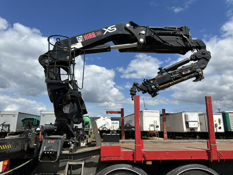 Plato poluprikolica Kwb 2-AXLES PLATFORM + CRANE + HIAB 377 E-4 HIPRO + JIB 100X-3 + RADIO + ROTATOR - SAF axles - AIR SUSPENISION - BELGIAN REG.: slika 7