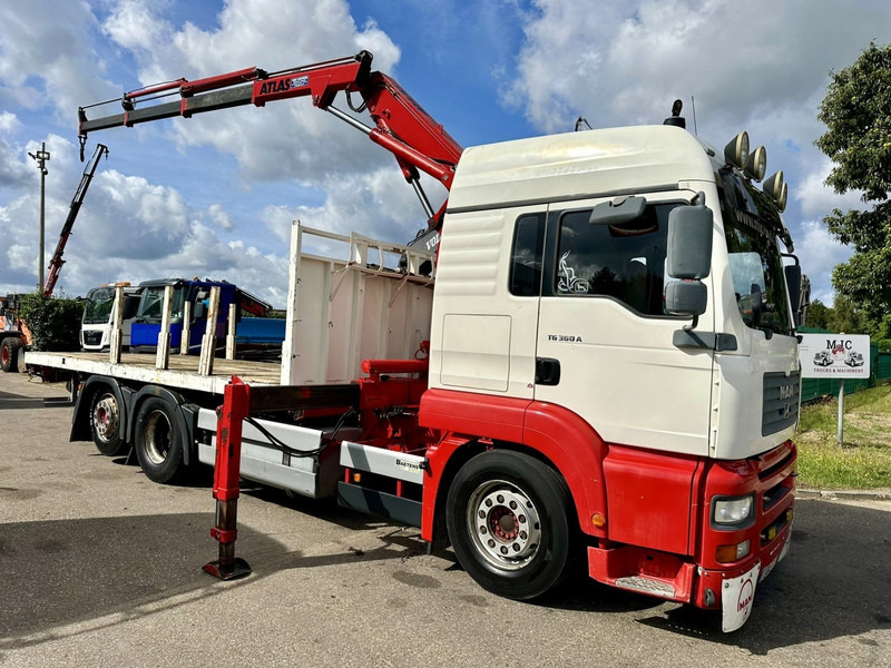 MAN TG 360 A 6x2 + CRANE ATLAS 100.1 A3 - PLATFORM 5m80 - E3 - LIFT-AXLE - FULL AIR SUSPENSION - ZF AS TRONIC - BE TRUCK - Kamion sa dizalicom: slika 1 MAN TG 360 A 6x2 + CRANE ATLAS 100.1 A3 - PLATFORM 5m80 - E3 - LIFT-AXLE - FULL AIR SUSPENSION - ZF AS TRONIC - BE TRUCK - Kamion sa dizalicom: slika 1