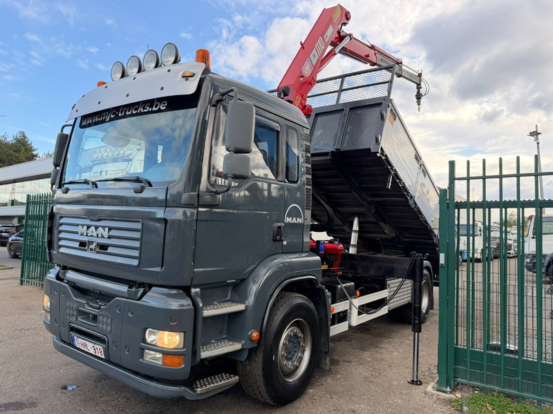MAN TGA 18.350 4x2 TIPPER + CRANE HMF 1110 K2 + ROTATOR - STEEL SPRING / BLATT / BALLESTAS / LAMES - BE TRUCK - Istovarivač, Kamion sa dizalicom: slika 2 MAN TGA 18.350 4x2 TIPPER + CRANE HMF 1110 K2 + ROTATOR - STEEL SPRING / BLATT / BALLESTAS / LAMES - BE TRUCK - Istovarivač, Kamion sa dizalicom: slika 2