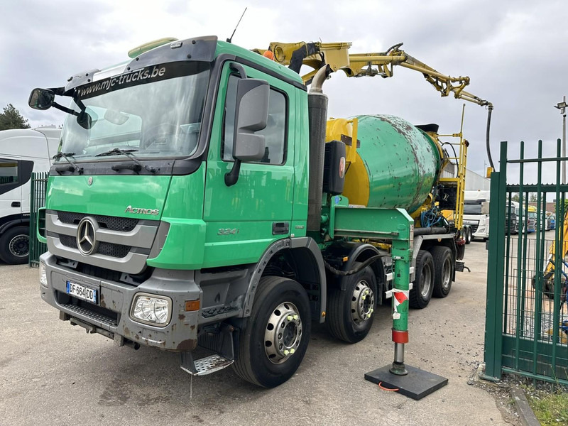 Mercedes-Benz ACTROS 3241 8x4 PUMI PM M 21-3 (21m) Putzmeister - *238.000km* / 1586H - EPS - BLADVERING / NAAFREDUCTIE - Auto pumpa za beton: slika 4 Mercedes-Benz ACTROS 3241 8x4 PUMI PM M 21-3 (21m) Putzmeister - *238.000km* / 1586H - EPS - BLADVERING / NAAFREDUCTIE - Auto pumpa za beton: slika 4