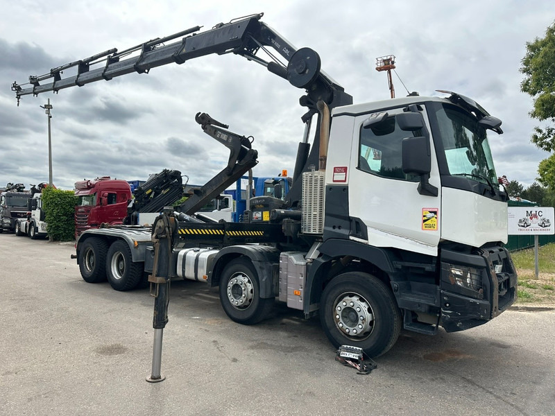 Renault C460 8x4 HOOKLIFT + CRANE HIAB 288 E-6 HIDUO - RADIO - 5/6 F - STEEL SPRING / HUB REDUCTION - Kamion sa hidrauličnom kukom, Kamion sa dizalicom: slika 1 Renault C460 8x4 HOOKLIFT + CRANE HIAB 288 E-6 HIDUO - RADIO - 5/6 F - STEEL SPRING / HUB REDUCTION - Kamion sa hidrauličnom kukom, Kamion sa dizalicom: slika 1
