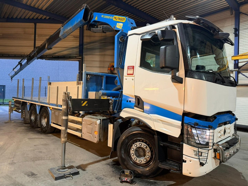 Renault C480 8x4 PRITSCHE + KRAN PALFINGER PK33002-EH E (6x) - PLATFORM 8m25 - LIFT/STEERING - GOOD TIRES - BE TRUCK - Kamion sa tovarnim sandukom, Kamion sa dizalicom: slika 2 Renault C480 8x4 PRITSCHE + KRAN PALFINGER PK33002-EH E (6x) - PLATFORM 8m25 - LIFT/STEERING - GOOD TIRES - BE TRUCK - Kamion sa tovarnim sandukom, Kamion sa dizalicom: slika 2