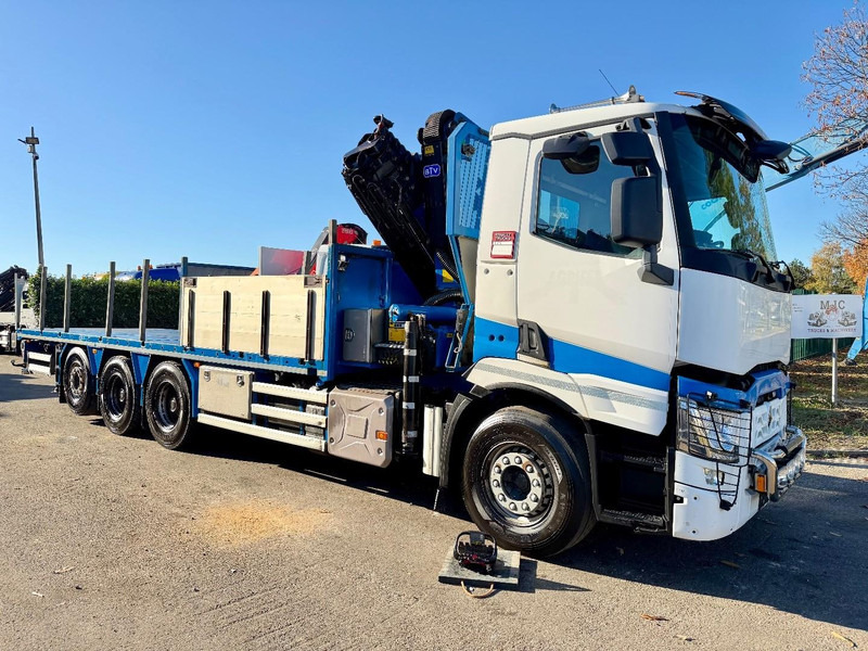 Renault C480 8x4 Pritsche + Kran (20m!) PALFINGER PK33002-EH E (6x) - PLATFORM 8m25 - LIFT/STEERING - GOOD TIRES - BE TRUCK - Kamion sa tovarnim sandukom, Kamion sa dizalicom: slika 1 Renault C480 8x4 Pritsche + Kran (20m!) PALFINGER PK33002-EH E (6x) - PLATFORM 8m25 - LIFT/STEERING - GOOD TIRES - BE TRUCK - Kamion sa tovarnim sandukom, Kamion sa dizalicom: slika 1