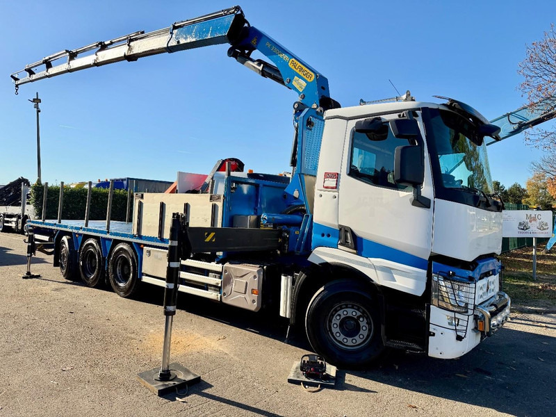 Renault C480 8x4 TRIDEM + CRANE (20m!) PALFINGER PK33002-EH E (6x) - PLATFORM 8m25 - LIFT/STEERING - GOOD TIRES - BE TRUCK - Kamion sa dizalicom: slika 1 Renault C480 8x4 TRIDEM + CRANE (20m!) PALFINGER PK33002-EH E (6x) - PLATFORM 8m25 - LIFT/STEERING - GOOD TIRES - BE TRUCK - Kamion sa dizalicom: slika 1