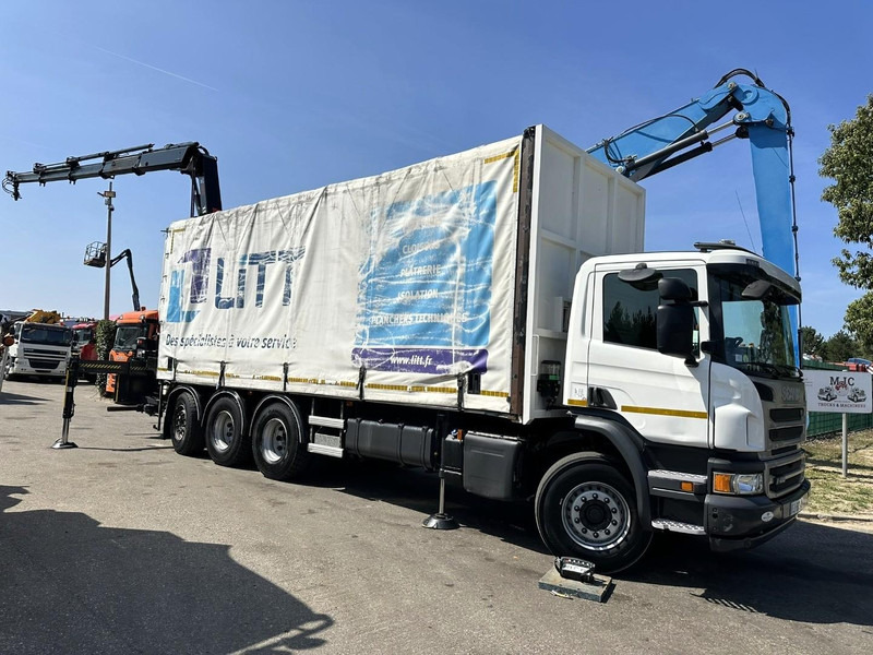 Scania P410 8x4 TRIDEM PRITSCHE PLANE + KRAN HIAB 244 EP-4 HIDUO - RETARDER - LIFT + STEERING AXLE - *327.000km* - RADIO - Kamion sa ceradom, Kamion sa dizalicom: slika 1 Scania P410 8x4 TRIDEM PRITSCHE PLANE + KRAN HIAB 244 EP-4 HIDUO - RETARDER - LIFT + STEERING AXLE - *327.000km* - RADIO - Kamion sa ceradom, Kamion sa dizalicom: slika 1