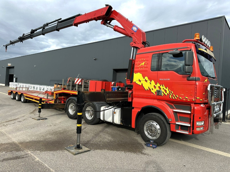 MAN TGA 33.530 6x4 - 90T + KRAN HMF 3720 K6 (17.3m) - RETARDER - MANUAL ZF - EURO 3 - 590.000km - ALCOA - BIG AXLES HUB REDUCTION - BE TRUCK - TOP ZUSTAND - Tegljač: slika 1 MAN TGA 33.530 6x4 - 90T + KRAN HMF 3720 K6 (17.3m) - RETARDER - MANUAL ZF - EURO 3 - 590.000km - ALCOA - BIG AXLES HUB REDUCTION - BE TRUCK - TOP ZUSTAND - Tegljač: slika 1