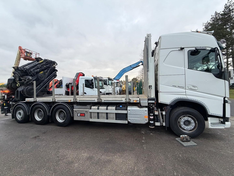 Volvo FH 420 8x4 TRIDEM PRITSCHE + 31m! KRAN HIAB 858 E-7 + JIB X-5 + WINCH - 114.000km - BE TRUCK - Kamion sa tovarnim sandukom, Kamion sa dizalicom: slika 5 Volvo FH 420 8x4 TRIDEM PRITSCHE + 31m! KRAN HIAB 858 E-7 + JIB X-5 + WINCH - 114.000km - BE TRUCK - Kamion sa tovarnim sandukom, Kamion sa dizalicom: slika 5