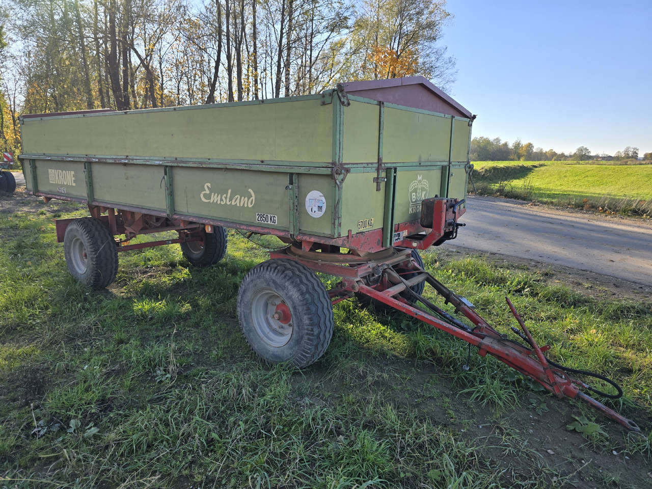 Krone Emsland 90 ZK - Traktorska prikolica za farmu/ Kiper: slika 2 Krone Emsland 90 ZK - Traktorska prikolica za farmu/ Kiper: slika 2