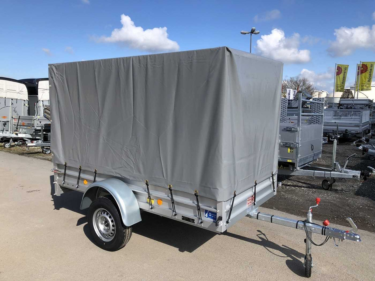 KOCH U4 mit Plane 1100 grau Kastenanhänger ungebremst - Prikolica za automobil: slika 3 KOCH U4 mit Plane 1100 grau Kastenanhänger ungebremst - Prikolica za automobil: slika 3