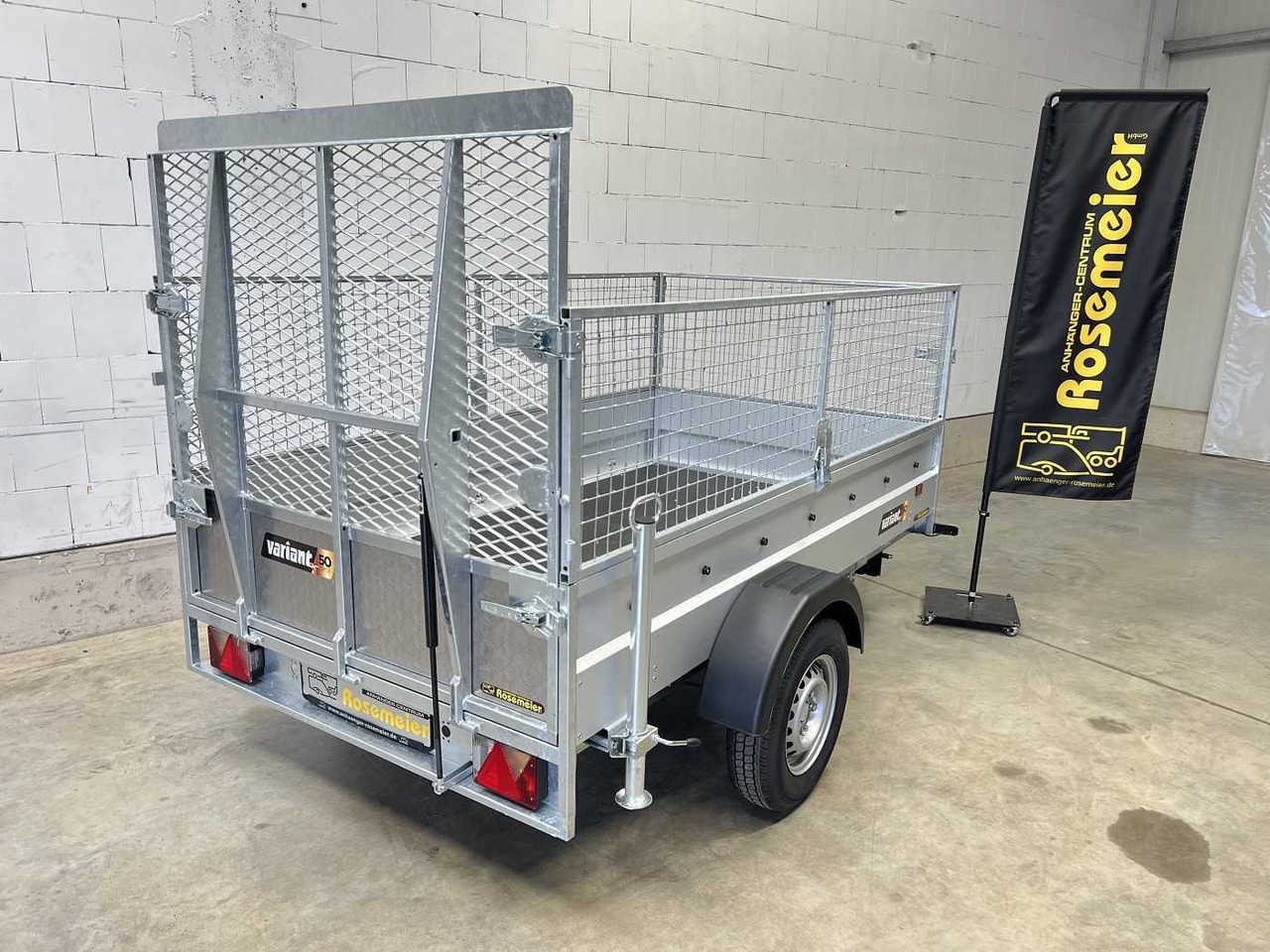 VARIANT 1304 F1 MR Gitter+Gitterrampe Kastenanhänger geb - Prikolica: slika 4 VARIANT 1304 F1 MR Gitter+Gitterrampe Kastenanhänger geb - Prikolica: slika 4