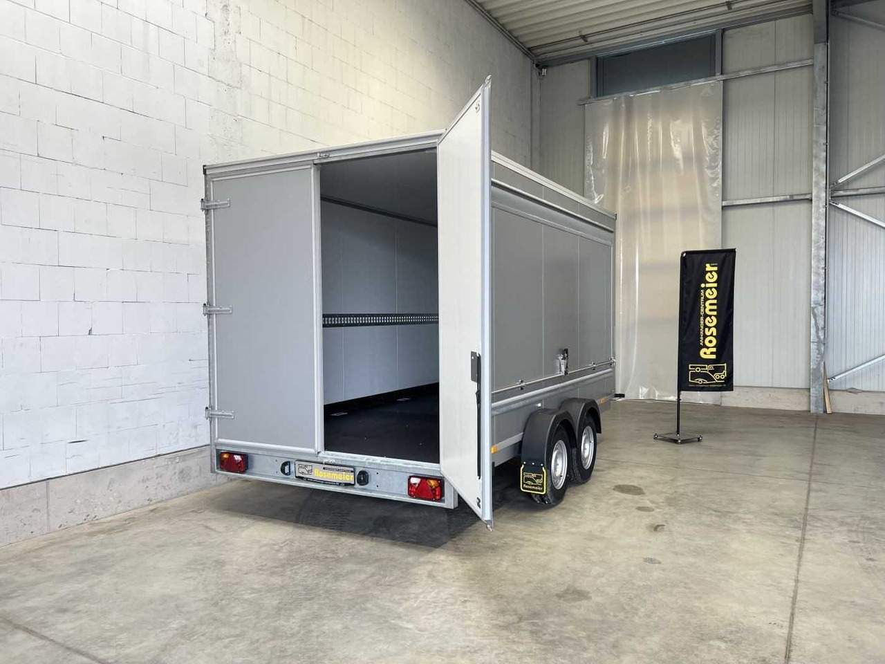 Novu Prikolica sa zatvorenim sandukom VEZEKO TK D 27.40 Flügeltüren+Seitenk Kofferanhänger Promotionanhänger: slika 17