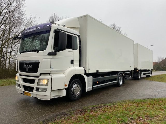 MAN TGS 18.320 TGS 18.320 BAKWAGEN MET LAADKLEP COMPLEET MET 2-ASSIGE AANHANGWAGEN - Kamion sa zatvorenim sandukom: slika 2 MAN TGS 18.320 TGS 18.320 BAKWAGEN MET LAADKLEP COMPLEET MET 2-ASSIGE AANHANGWAGEN - Kamion sa zatvorenim sandukom: slika 2