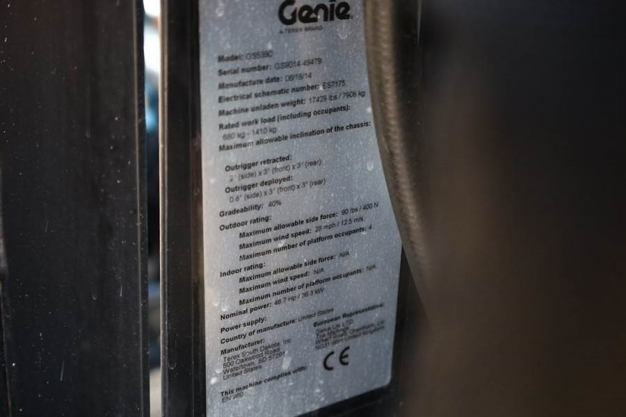 Lift u obliku makaza Genie GS5390 Diesel, 4x4 Drive, 18.15m Working Height, 6: slika 7 Lift u obliku makaza Genie GS5390 Diesel, 4x4 Drive, 18.15m Working Height, 6: slika 7