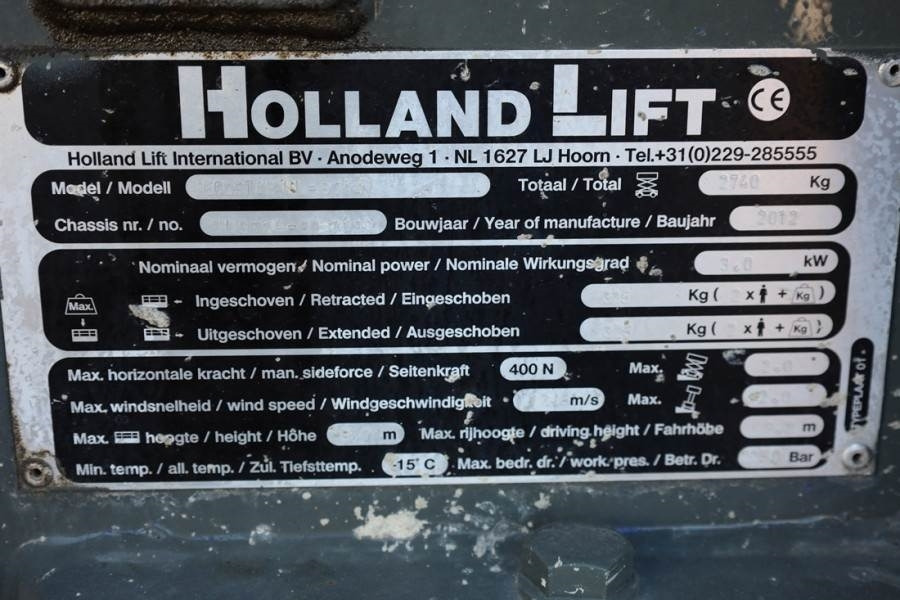 Lift u obliku makaza Holland Lift Ecostar HL-9714 Electric, 12m Working Height, 325k: slika 9 Lift u obliku makaza Holland Lift Ecostar HL-9714 Electric, 12m Working Height, 325k: slika 9