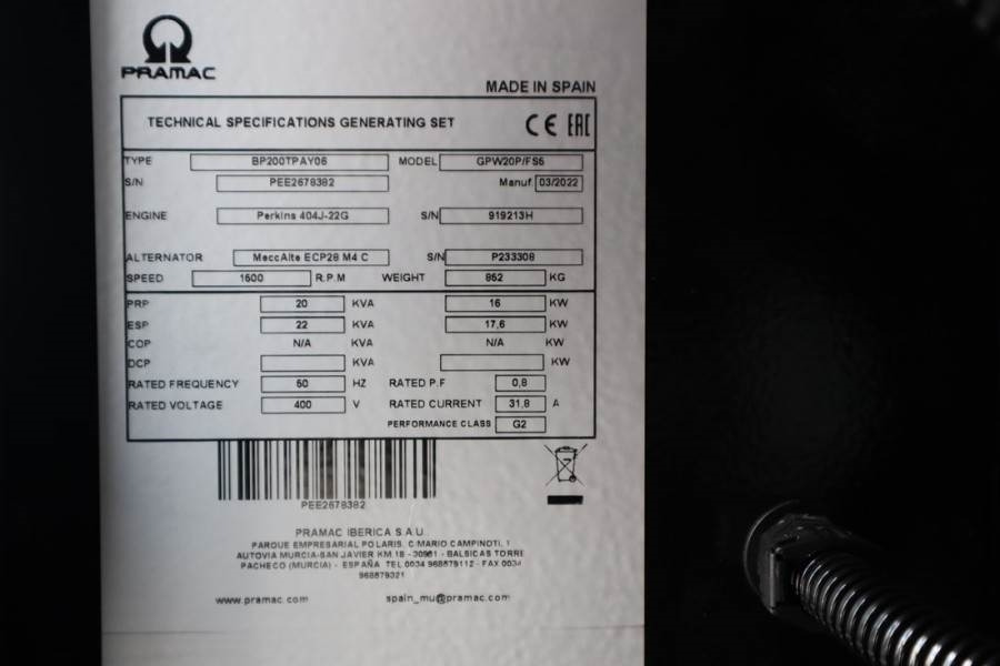 Lizing Pramac GPW20P Unused, Valid inspection, *Guarantee! Diese  Pramac GPW20P Unused, Valid inspection, *Guarantee! Diese: slika 6