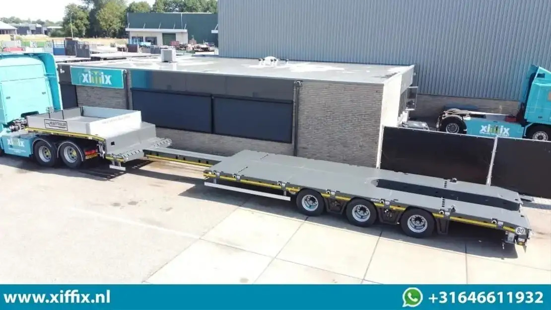 Goldhofer TE Huur 3-ass. Uitschuifbare semi dieplader / Naloop gestuurd - Niska poluprikolica za prevoz: slika 1 Goldhofer TE Huur 3-ass. Uitschuifbare semi dieplader / Naloop gestuurd - Niska poluprikolica za prevoz: slika 1