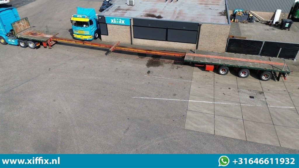 Nooteboom 3-ass. Vlakke dubbel 2x uitschuifbare oplegger / 3x gestuurd - Plato poluprikolica: slika 2 Nooteboom 3-ass. Vlakke dubbel 2x uitschuifbare oplegger / 3x gestuurd - Plato poluprikolica: slika 2