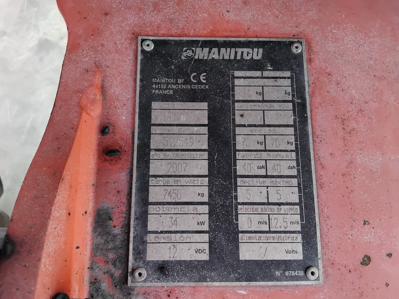 Zglobna platforma MANITOU 160ATJ EJE OSCILANTE: slika 10
