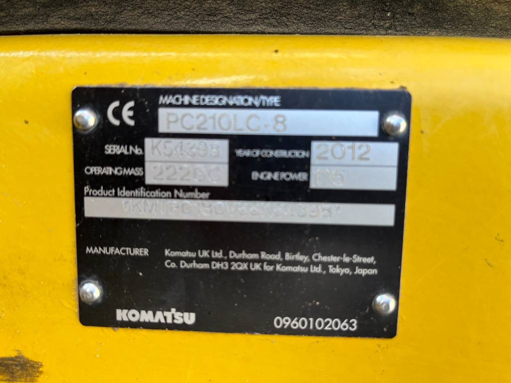 Bager guseničar Komatsu PC 210 LC-8: slika 12