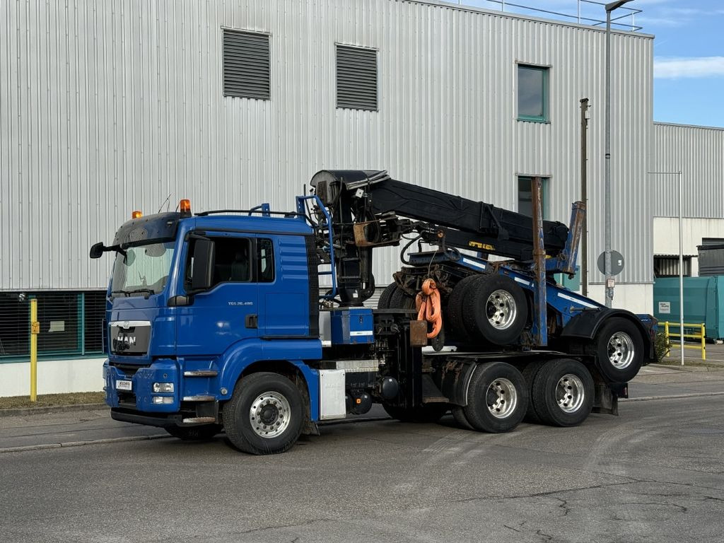MAN TGS 26.480 6x4 BB Langholz+DOLL M114 LogliftF251 - Šticar, Kamion sa dizalicom: slika 1 MAN TGS 26.480 6x4 BB Langholz+DOLL M114 LogliftF251 - Šticar, Kamion sa dizalicom: slika 1
