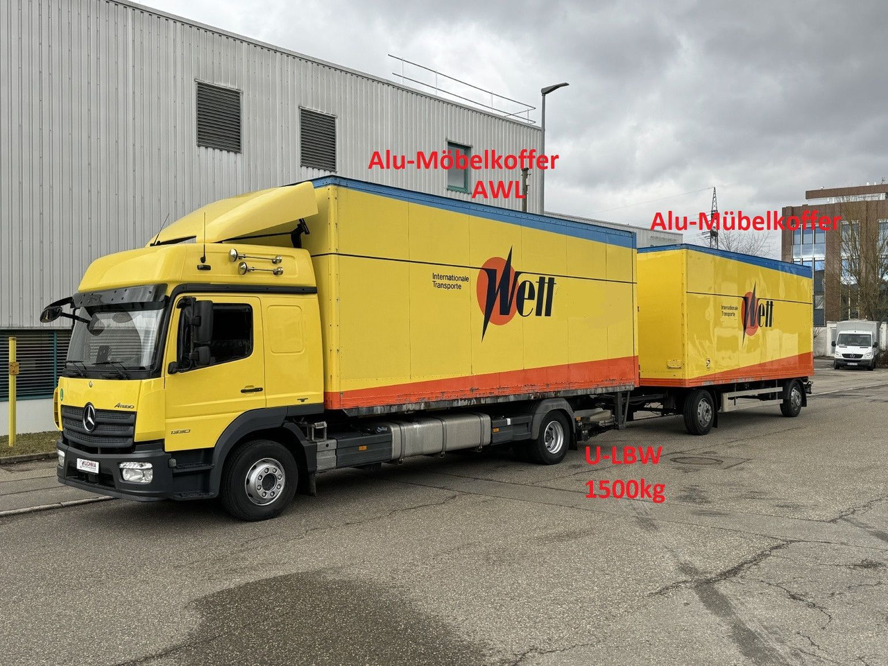 Mercedes-Benz Atego 1330L no 1230 Gr.Haus AWL-Möbelkoffer ULBW - Kamion sa zatvorenim sandukom: slika 1 Mercedes-Benz Atego 1330L no 1230 Gr.Haus AWL-Möbelkoffer ULBW - Kamion sa zatvorenim sandukom: slika 1