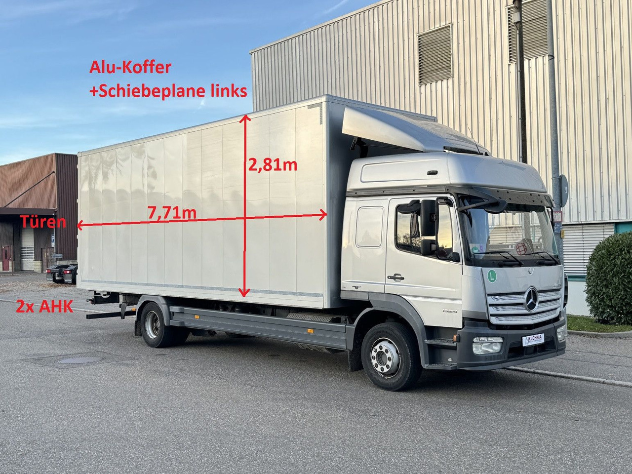 Mercedes-Benz Atego 1524 Alu-Koffer Schiebeplane Gr.Haus ATM - Kamion sa zatvorenim sandukom: slika 1 Mercedes-Benz Atego 1524 Alu-Koffer Schiebeplane Gr.Haus ATM - Kamion sa zatvorenim sandukom: slika 1