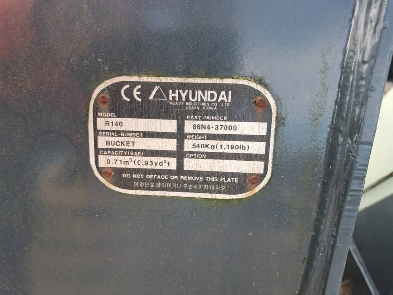 Hyundai Exacavator Digging Bucket 140, 6N4-37000 - Kašika za Građevinska mašina: slika 3 Hyundai Exacavator Digging Bucket 140, 6N4-37000 - Kašika za Građevinska mašina: slika 3