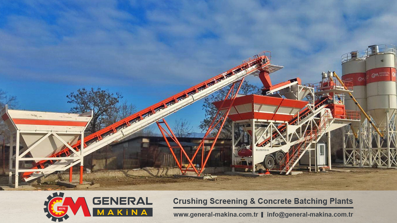 Novu Fabrika betona General Makina Diamond 60 m3 Mobile Concrete Batching Plant: slika 6