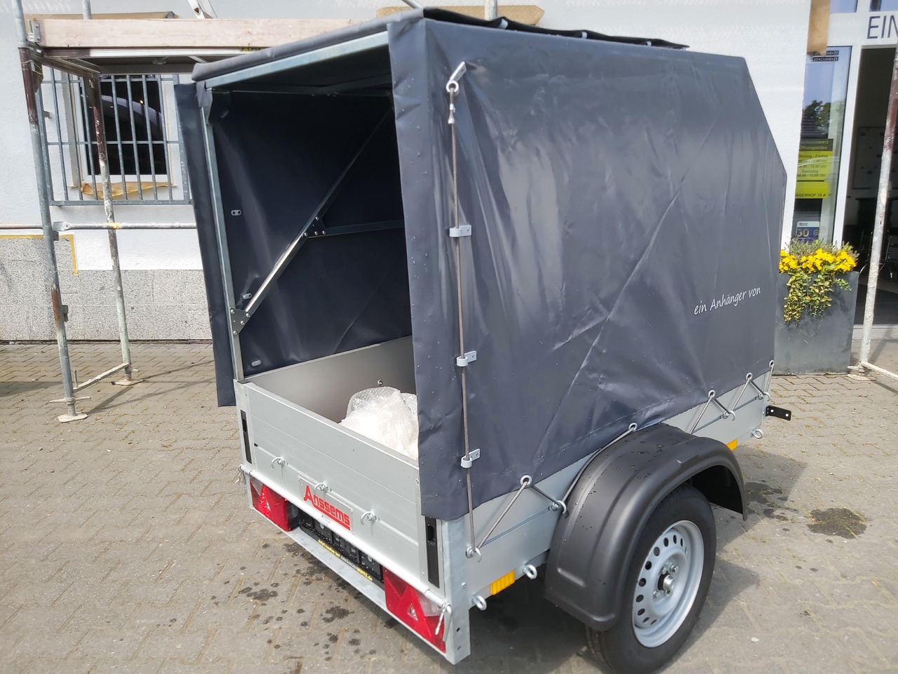 Aluliner Planen Anhänger GT 500 151x101x120 +Hochplane aero grau (XXS) 500kg 2021 - Prikolica za automobil: slika 4 Aluliner Planen Anhänger GT 500 151x101x120 +Hochplane aero grau (XXS) 500kg 2021 - Prikolica za automobil: slika 4