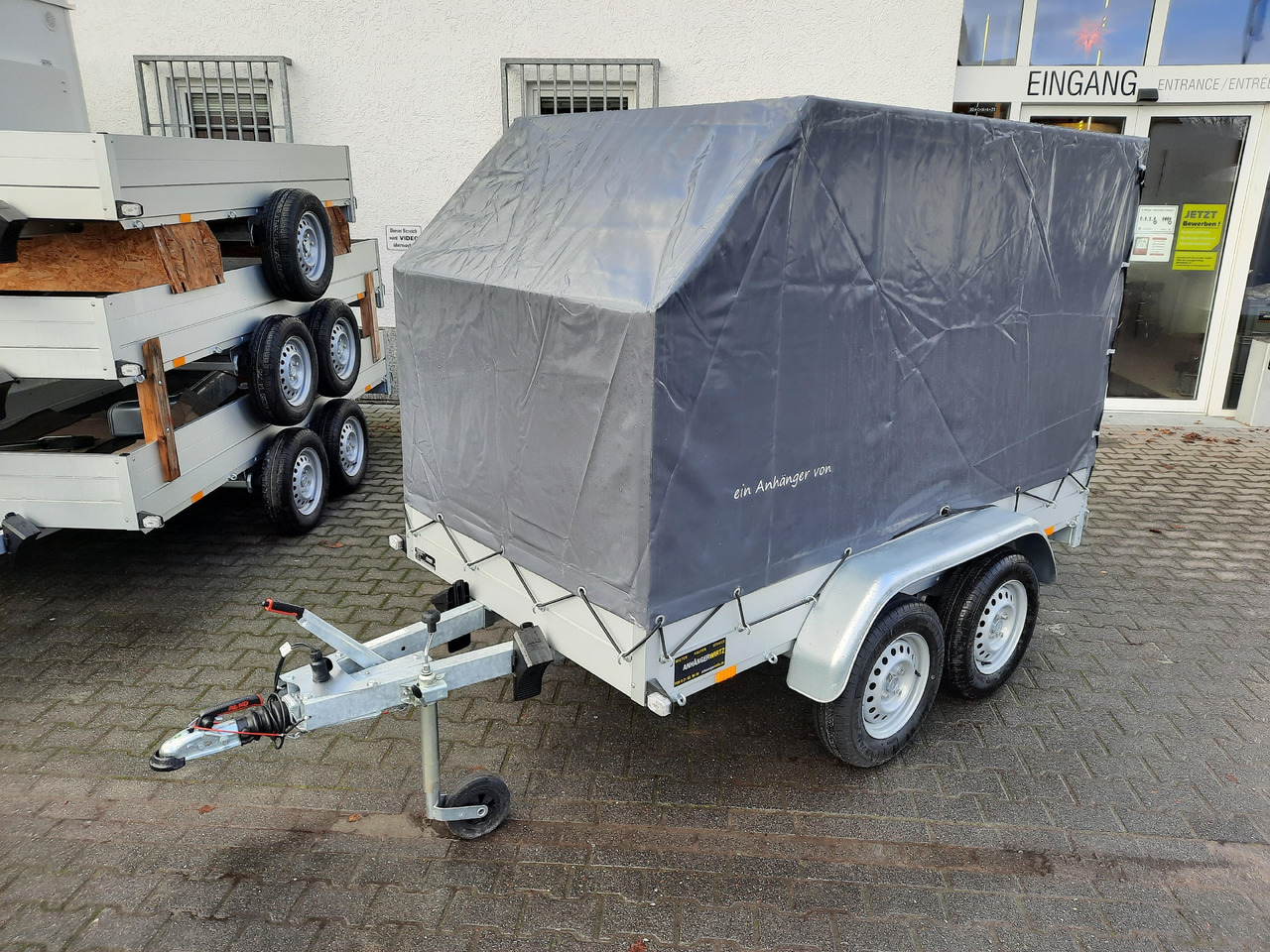 Aluliner Planen Anhänger GTT 2000 251x126x150cm Plane aero schräg (S) 2000kg - Prikolica sa ceradom: slika 4 Aluliner Planen Anhänger GTT 2000 251x126x150cm Plane aero schräg (S) 2000kg - Prikolica sa ceradom: slika 4